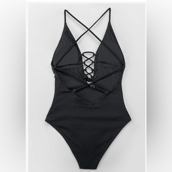NWT Cupshe Black One Piece Swimsuit - Picture 5 of 5